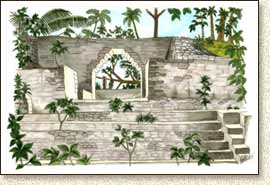 Mayan illustration of Buenavista by Steve Radzi
