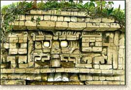 Mayan illustration of Xichmook Mask by Steve Radzi