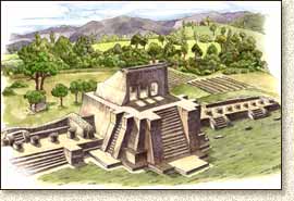 Mayan illustration of Zacuela by Steve Radzi