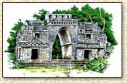greeting cards of Labna in Puuc region