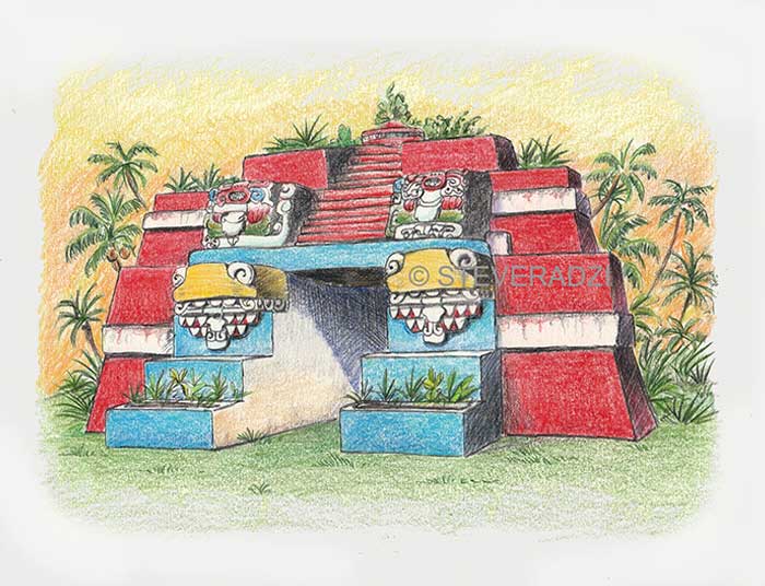Steve Radzi Artist of Maya Sites